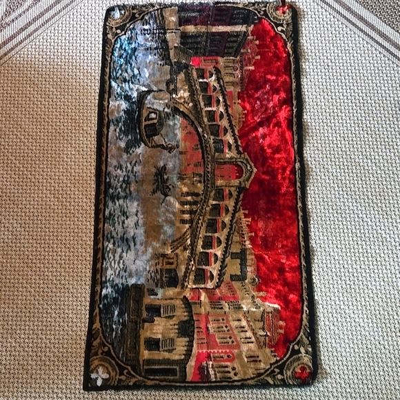VENICE CANAL SCENE WOVEN RUG/WALL HANGING - Picture 2 of 7